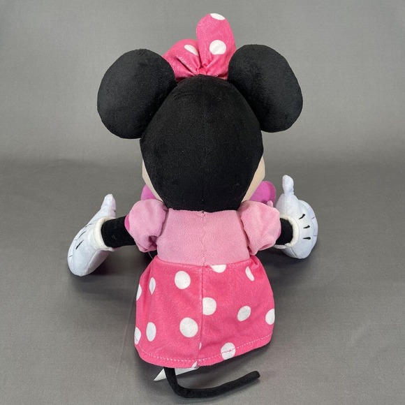 Minnie Mouse Disney Plush Soft Toy Pink Polka Dot Dress Stuffed Animal 19” - Picture 3 of 13